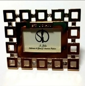 Vintage St John Gold Toned Mini 40th Anniversary Picture Frame. 2.5" x 2"